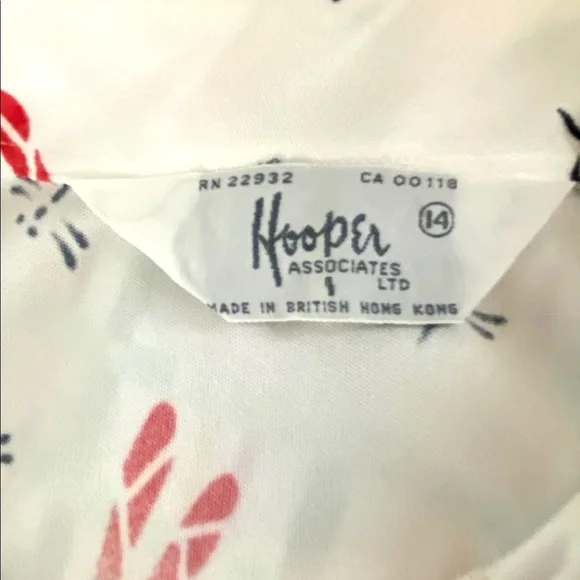 Vintage Dragonfly Hooper Associates 60s 70s Polyester Leisure Shirt Blouse 14 - Picture 5 of 5